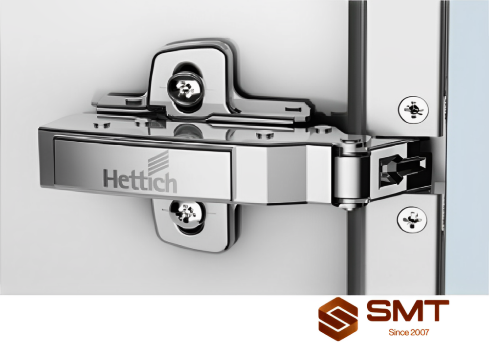 Hettich - Sensys Narrow Profile Hinge 95° With Integrated Silent System + Cross Mounting Plate